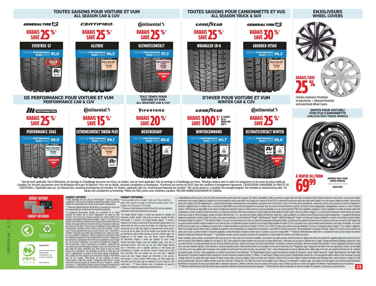 Flyer Canadian Tire 19.09.2024 - 26.09.2024