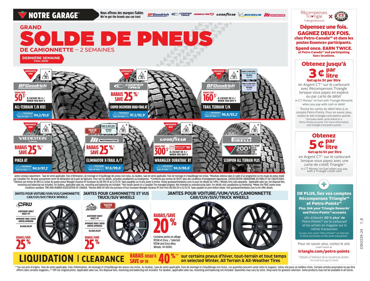 Flyer Canadian Tire 19.09.2024 - 26.09.2024