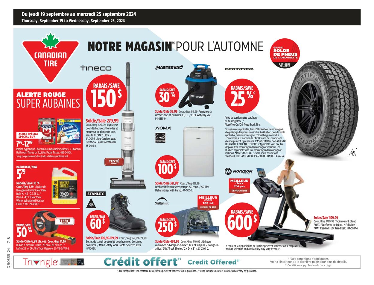 Flyer Canadian Tire - Canadian Tire 19 Sep 2024 - 26 Sep 2024