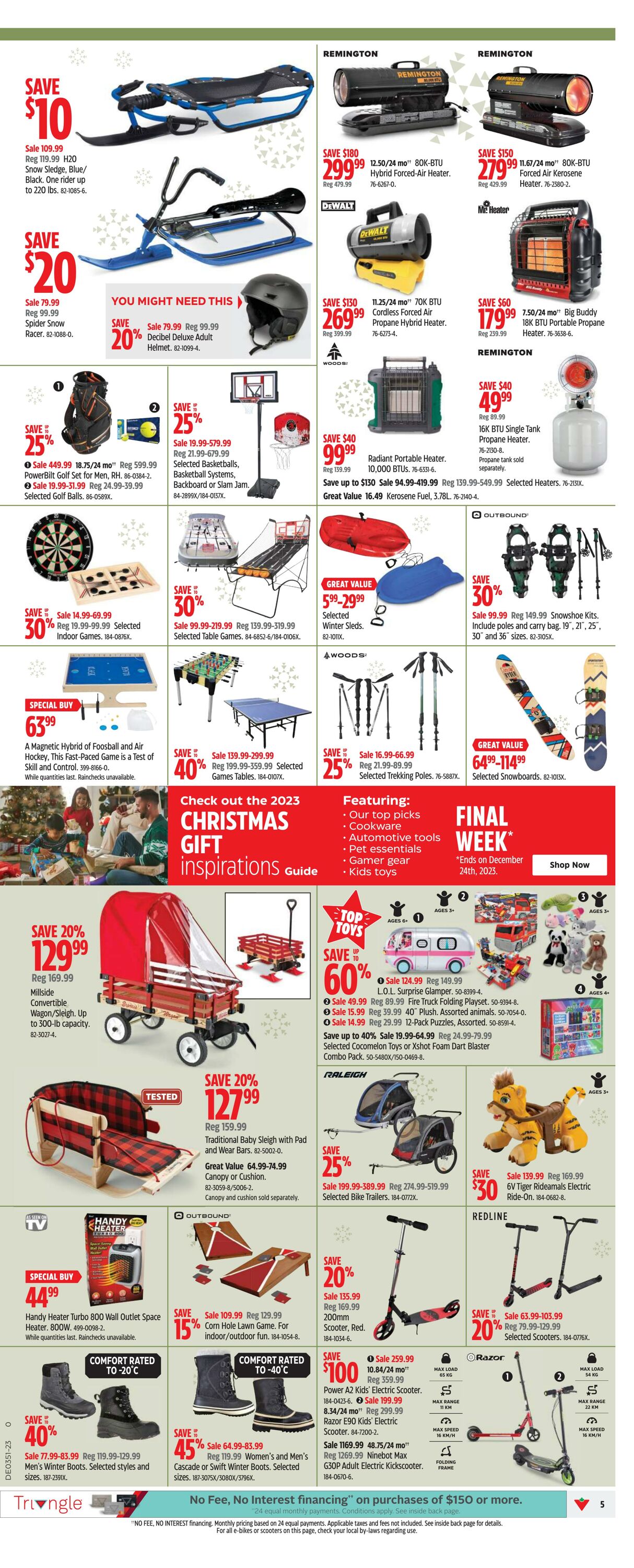 Flyer Canadian Tire 14.12.2023 - 24.12.2023