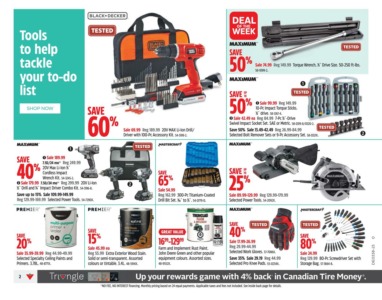 Flyer Canadian Tire 14.09.2023 - 20.09.2023