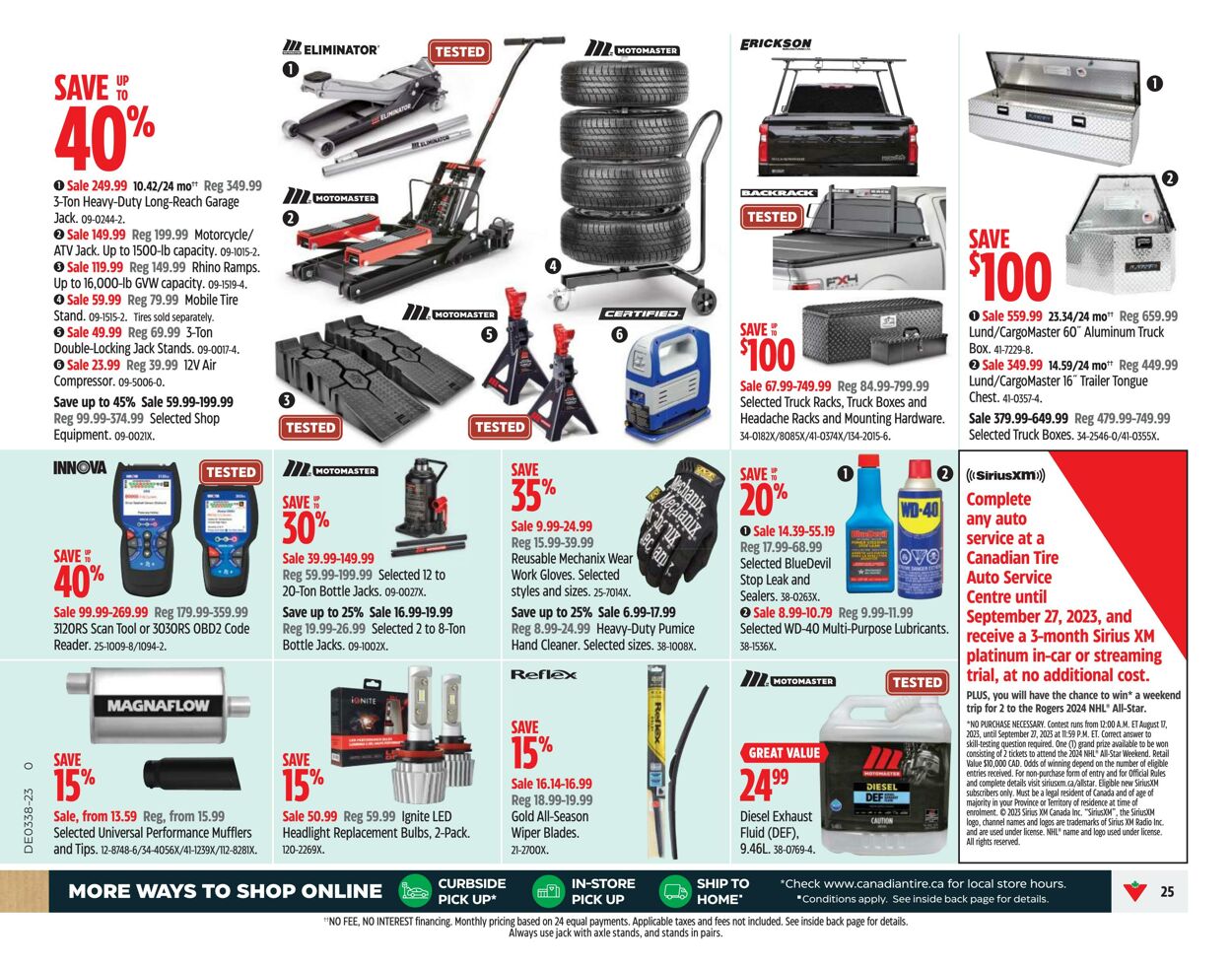 Flyer Canadian Tire 14.09.2023 - 20.09.2023