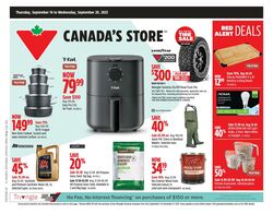 Flyer Canadian Tire 14.09.2023 - 20.09.2023
