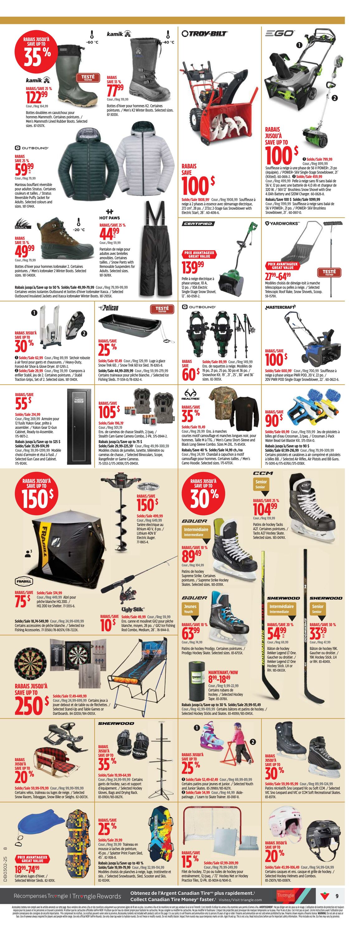 Flyer Canadian Tire 02.01.2025 - 08.01.2025