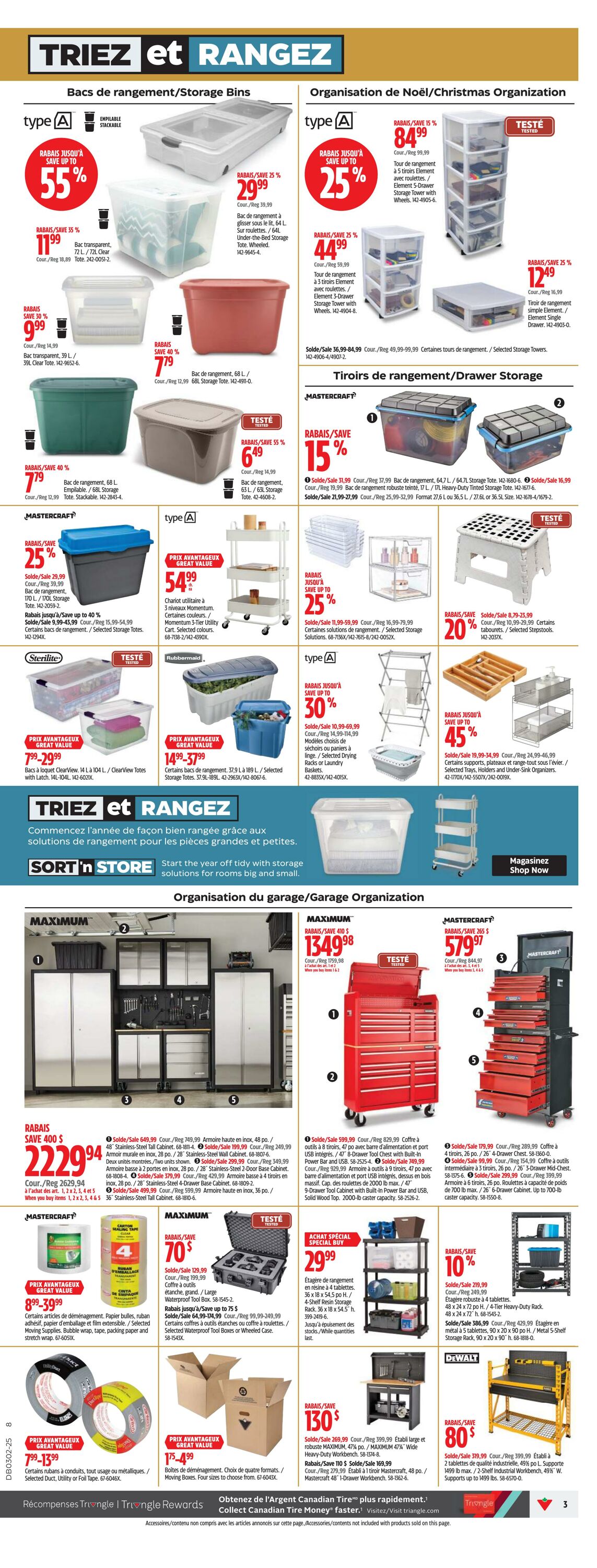 Flyer Canadian Tire 02.01.2025 - 08.01.2025