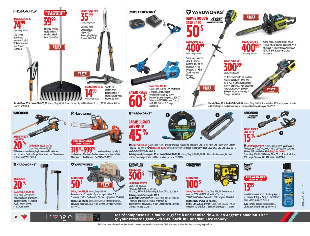 Flyer Canadian Tire 15.08.2024 - 21.08.2024