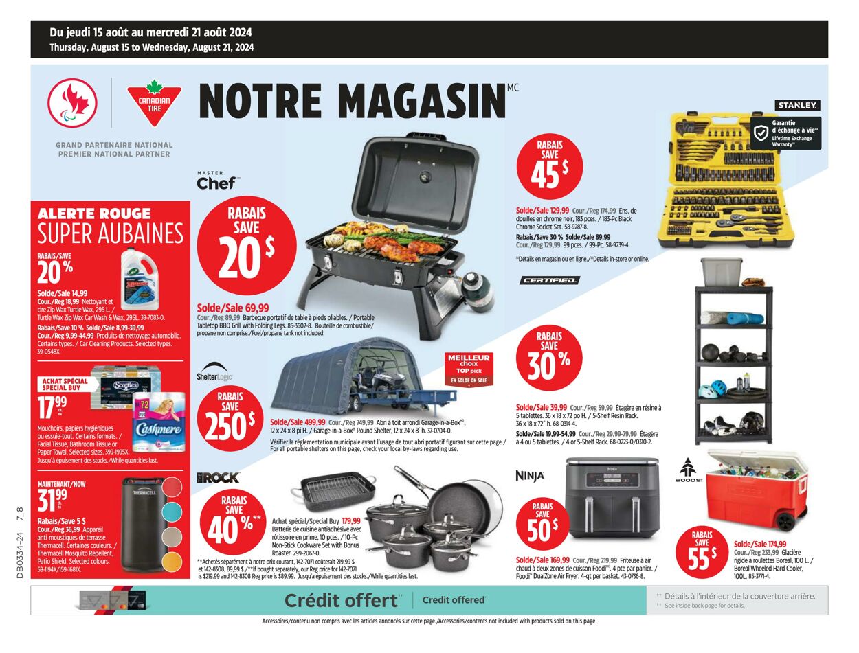 Flyer Canadian Tire 15.08.2024 - 21.08.2024