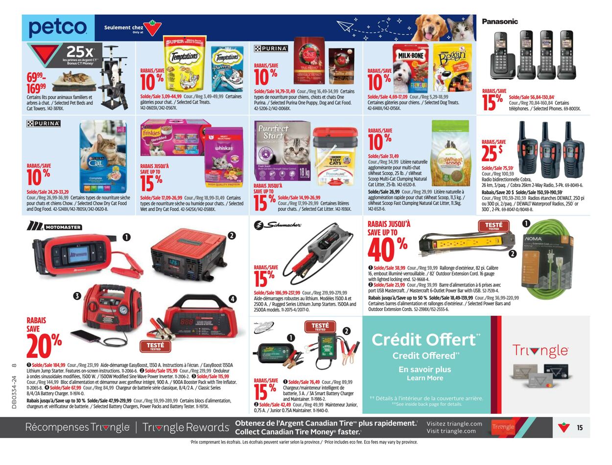 Flyer Canadian Tire 15.08.2024 - 21.08.2024