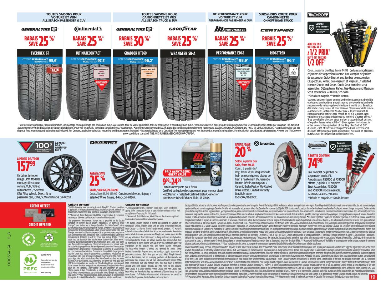 Flyer Canadian Tire 15.08.2024 - 21.08.2024