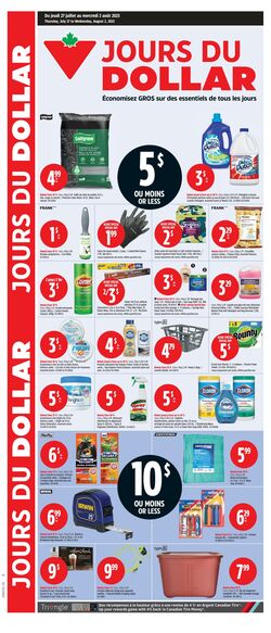 Flyer Canadian Tire 26.07.2024 - 01.08.2024
