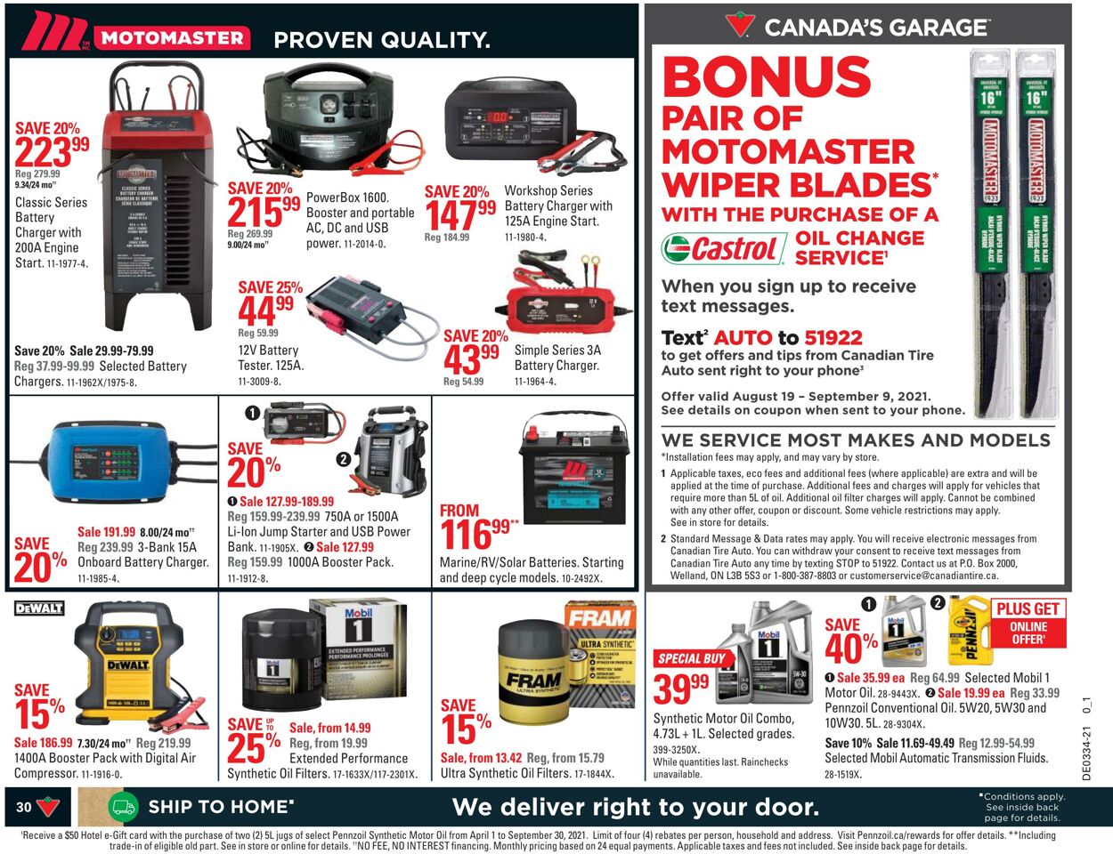 Flyer Canadian Tire 20.08.2021 - 26.08.2021