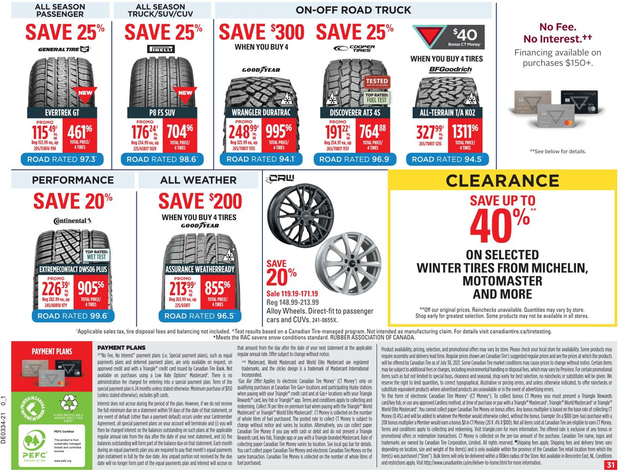 Flyer Canadian Tire 20.08.2021 - 26.08.2021