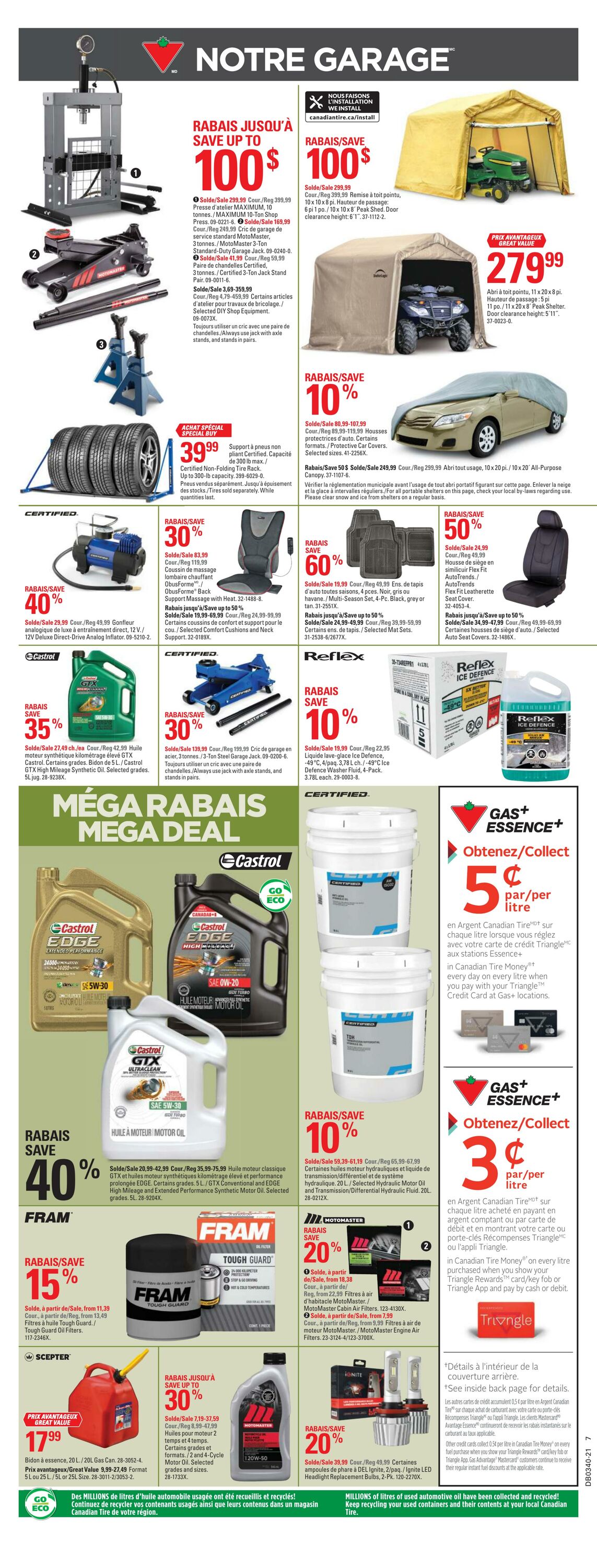 Flyer Canadian Tire 30.09.2021 - 07.10.2021