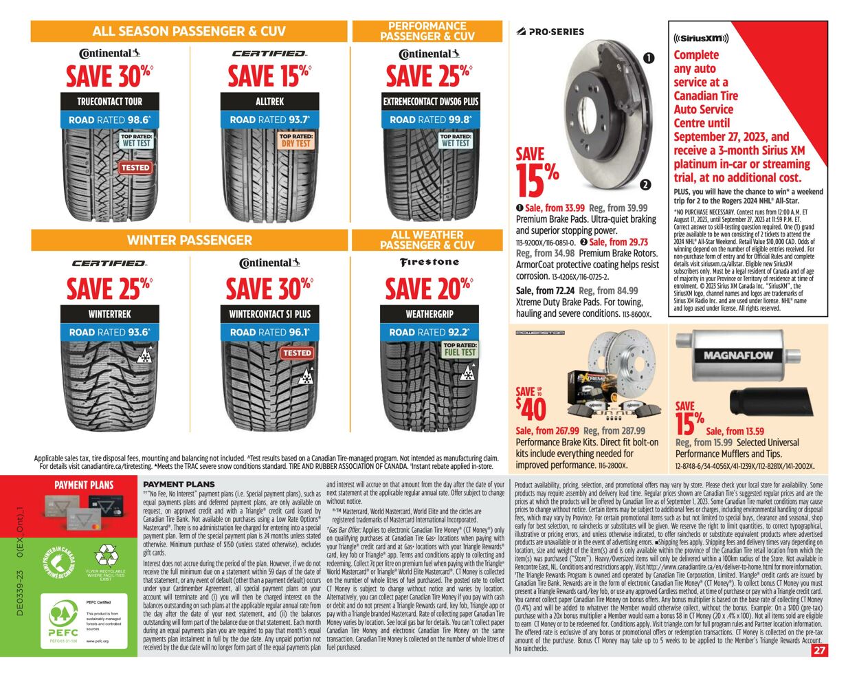 Flyer Canadian Tire 21.09.2023 - 27.09.2023