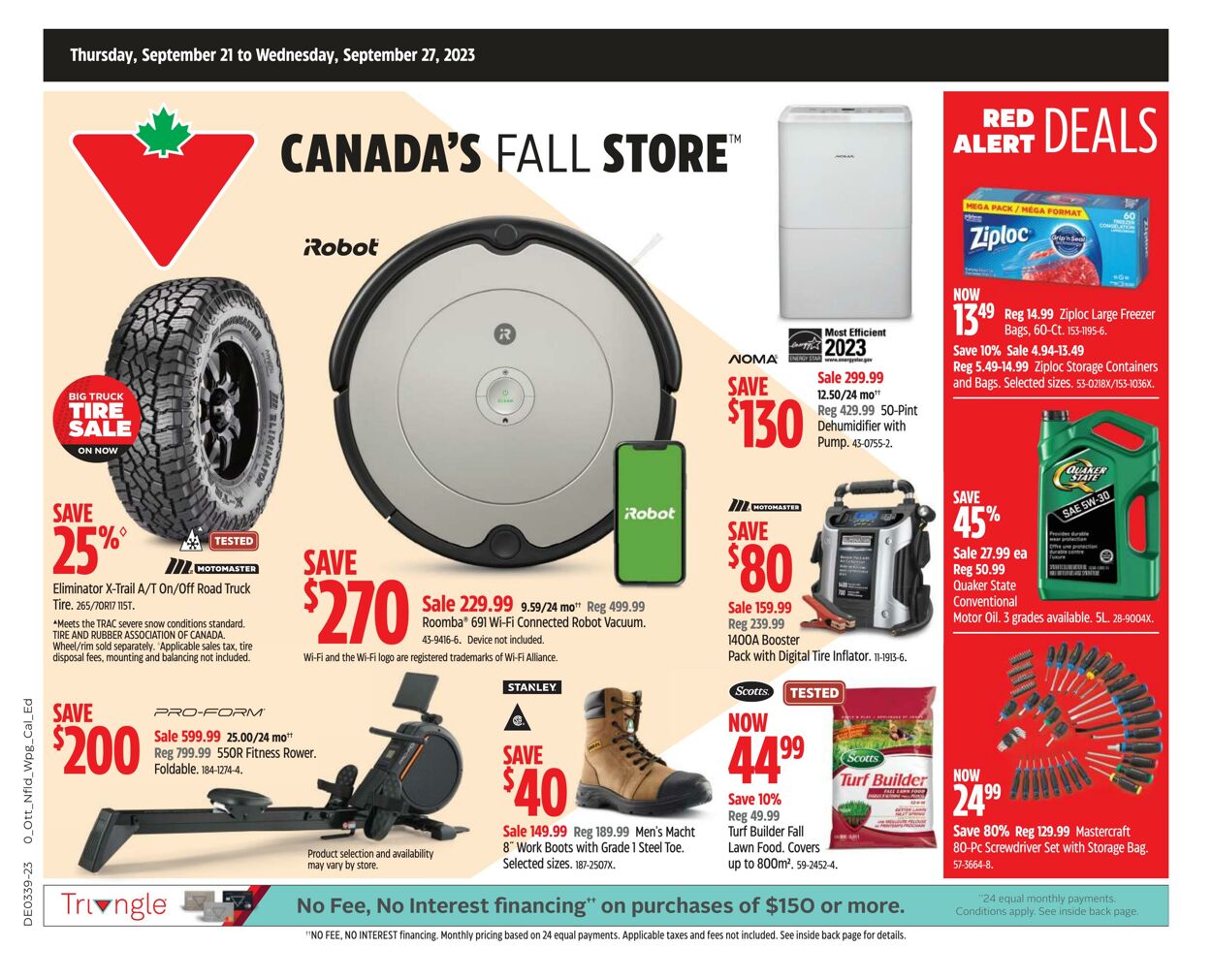 Flyer Canadian Tire 21.09.2023 - 27.09.2023