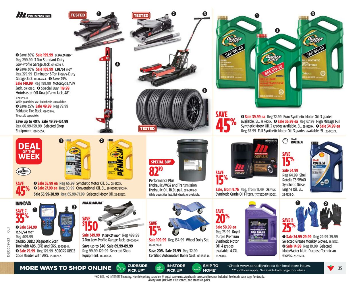 Flyer Canadian Tire 21.09.2023 - 27.09.2023