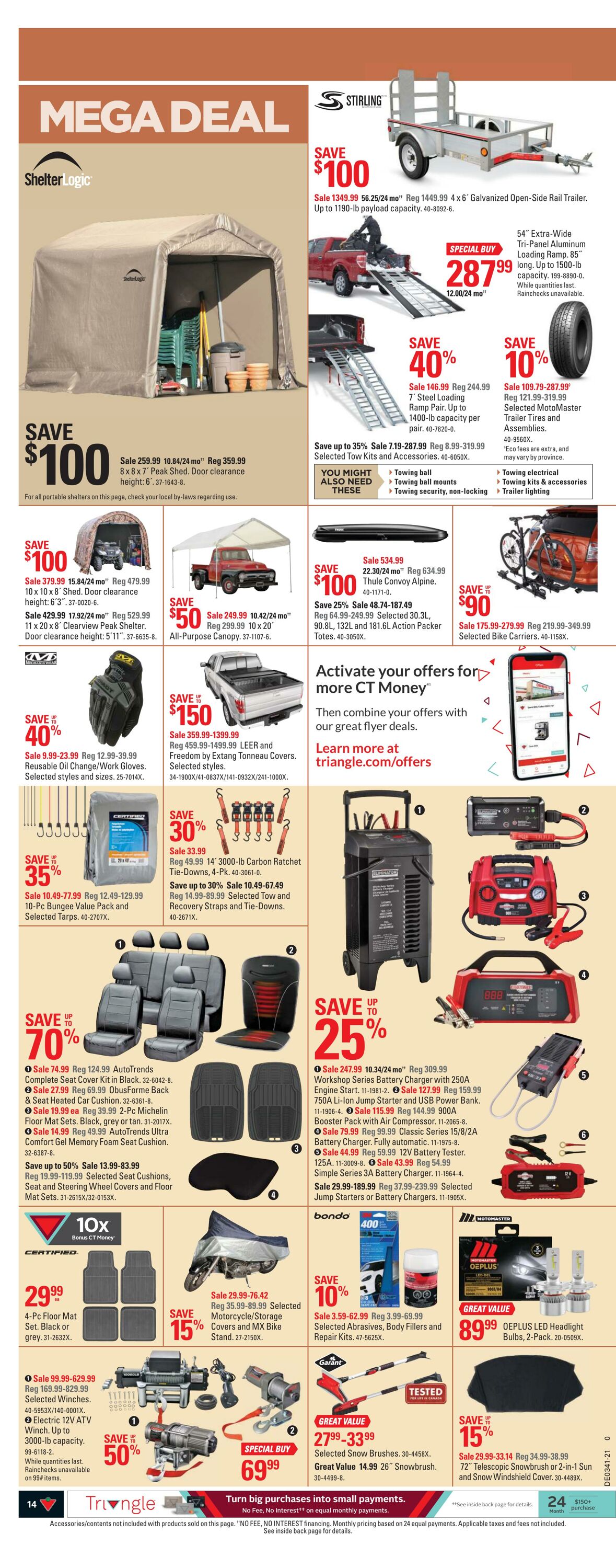 Flyer Canadian Tire 08.10.2021 - 14.10.2021