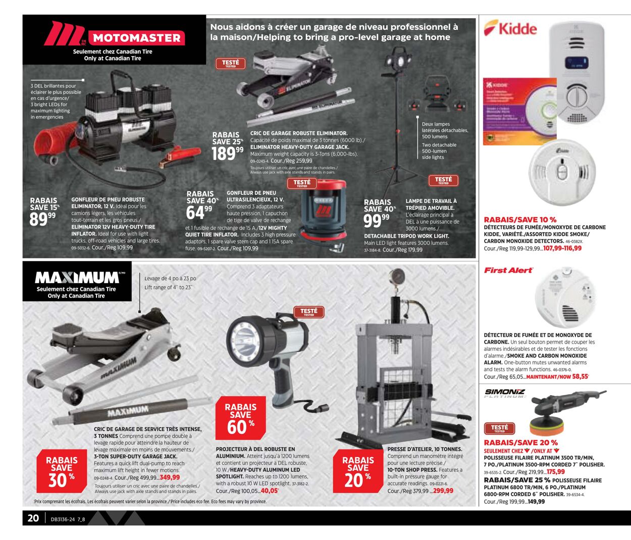 Flyer Canadian Tire 29.08.2024 - 18.09.2024