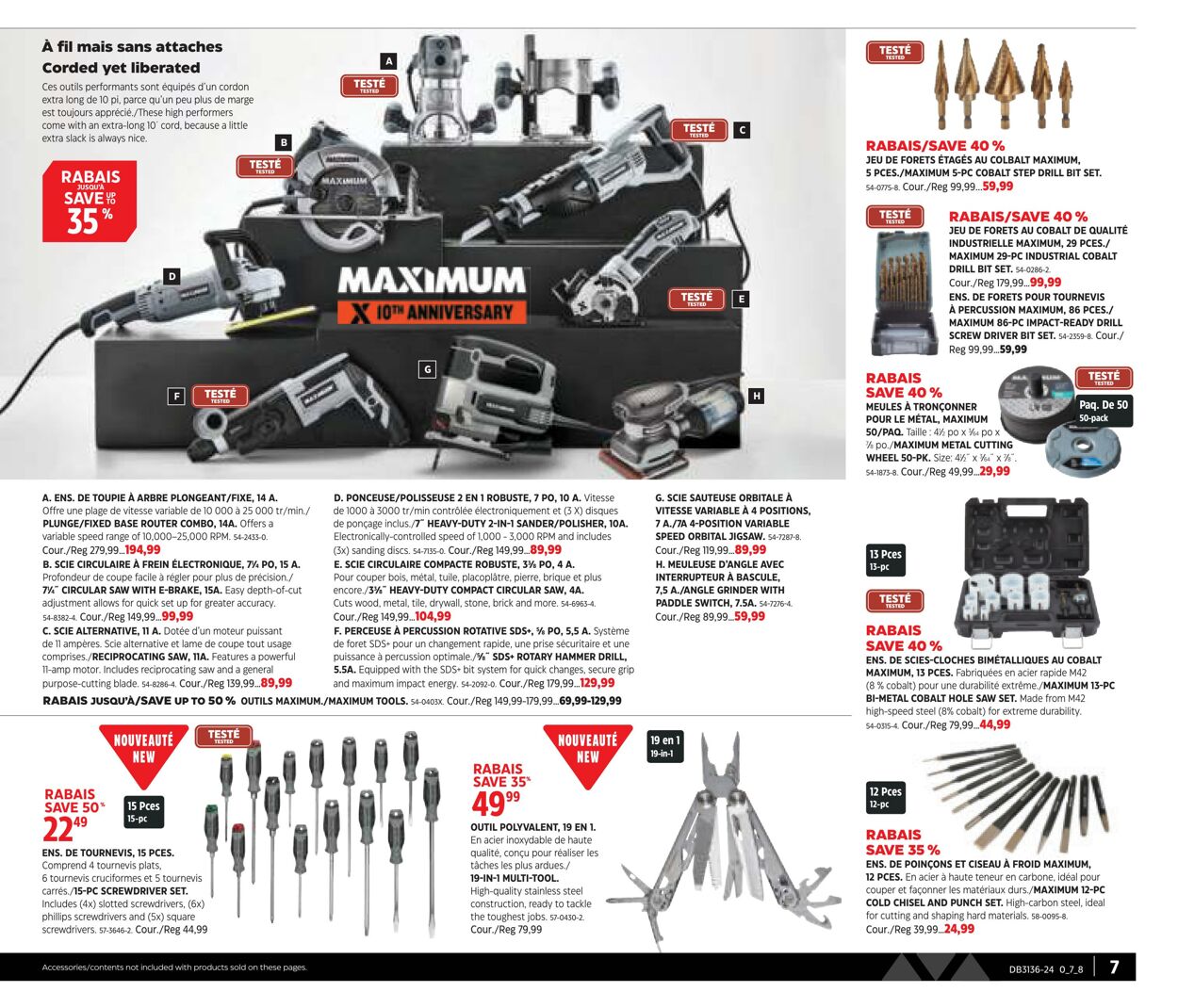 Flyer Canadian Tire 29.08.2024 - 18.09.2024