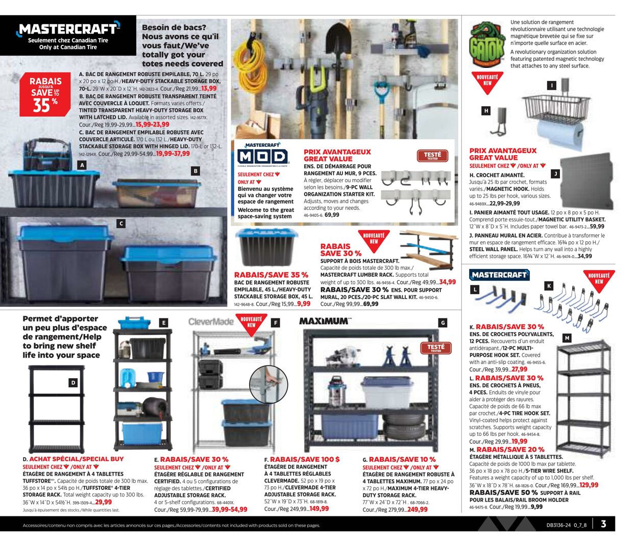 Flyer Canadian Tire 29.08.2024 - 18.09.2024