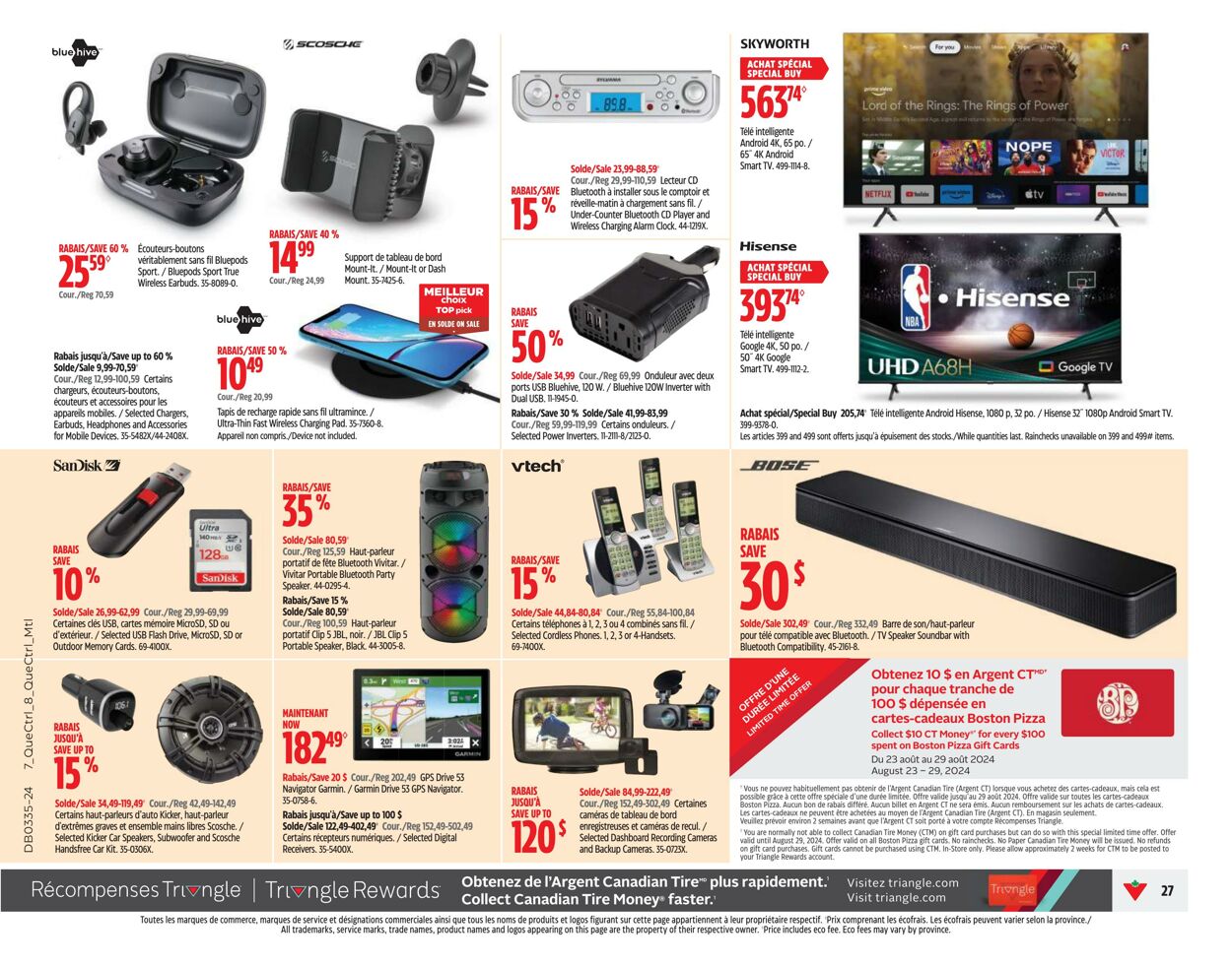 Flyer Canadian Tire 22.08.2024 - 28.08.2024