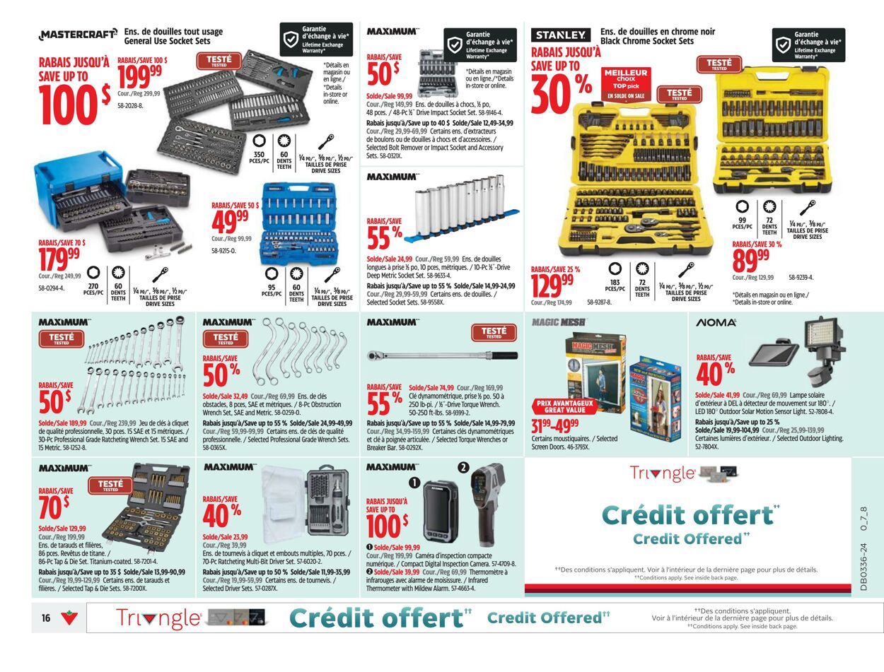 Flyer Canadian Tire 29.08.2024 - 04.09.2024