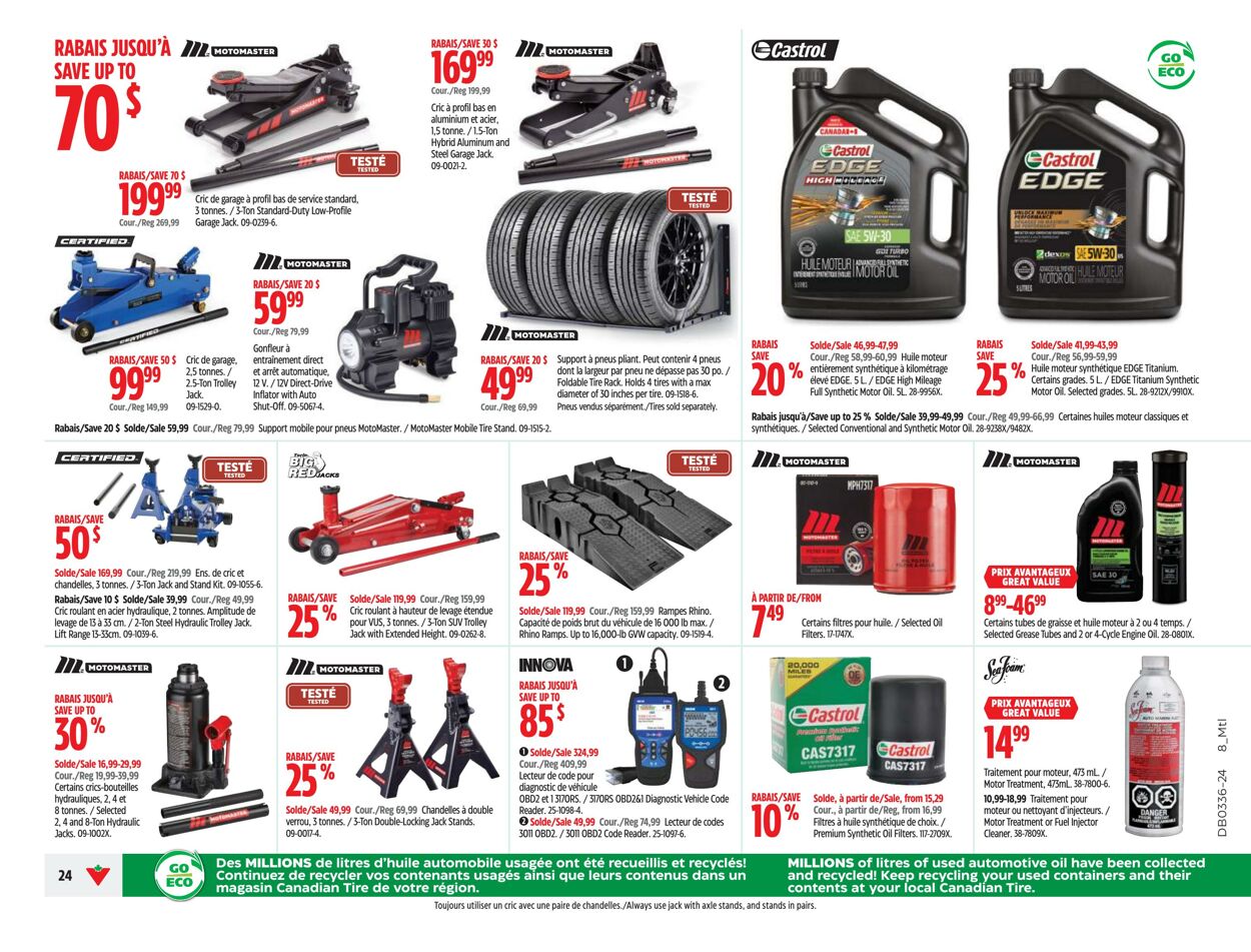 Flyer Canadian Tire 29.08.2024 - 04.09.2024