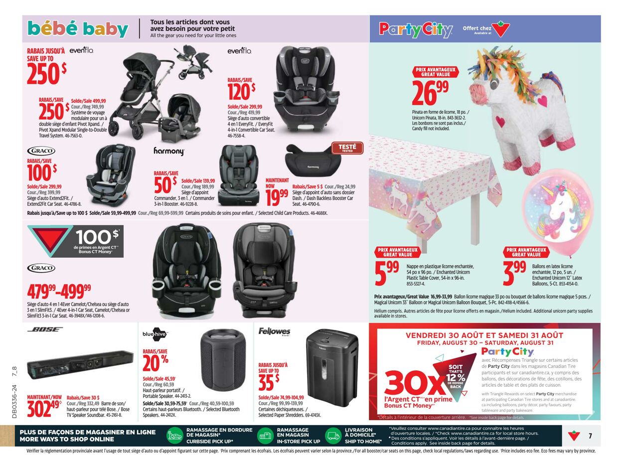 Flyer Canadian Tire 29.08.2024 - 04.09.2024