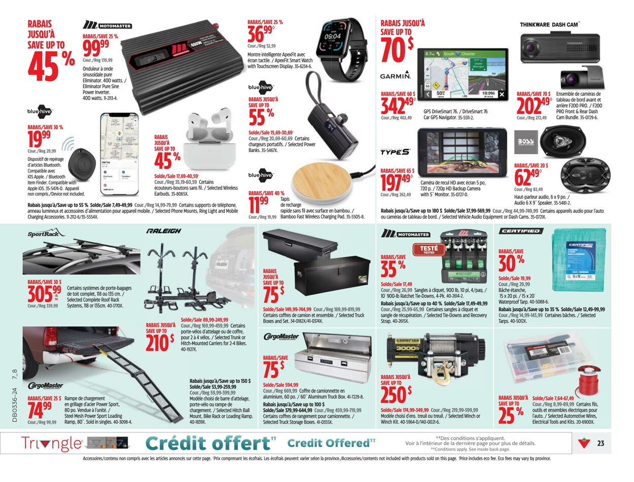 Flyer Canadian Tire 29.08.2024 - 04.09.2024