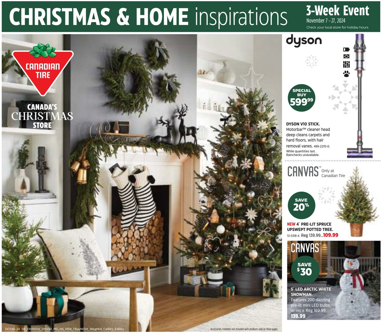 Flyer Canadian Tire - Christmas & Home Inspirations 7 Nov 2024 - 27 Nov 2024