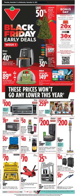 Flyer Canadian Tire 09.11.2023 - 15.11.2023