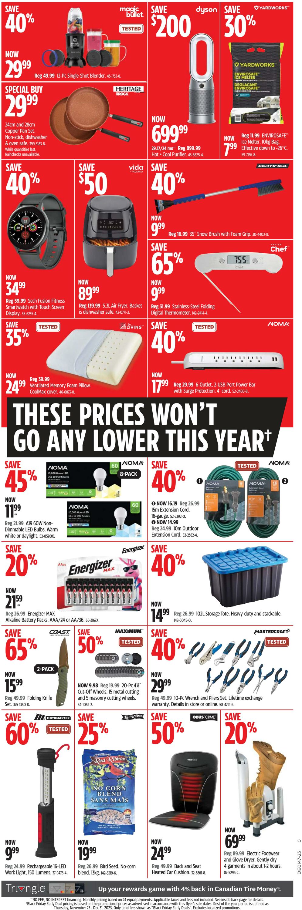 Flyer Canadian Tire 16.11.2023 - 22.11.2023