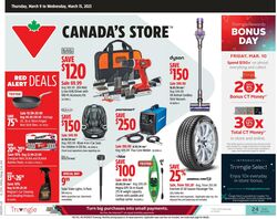 Flyer Canadian Tire 09.03.2023 - 29.03.2023