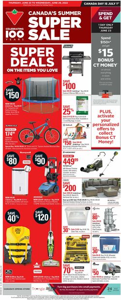 Flyer Canadian Tire 23.06.2022-29.06.2022
