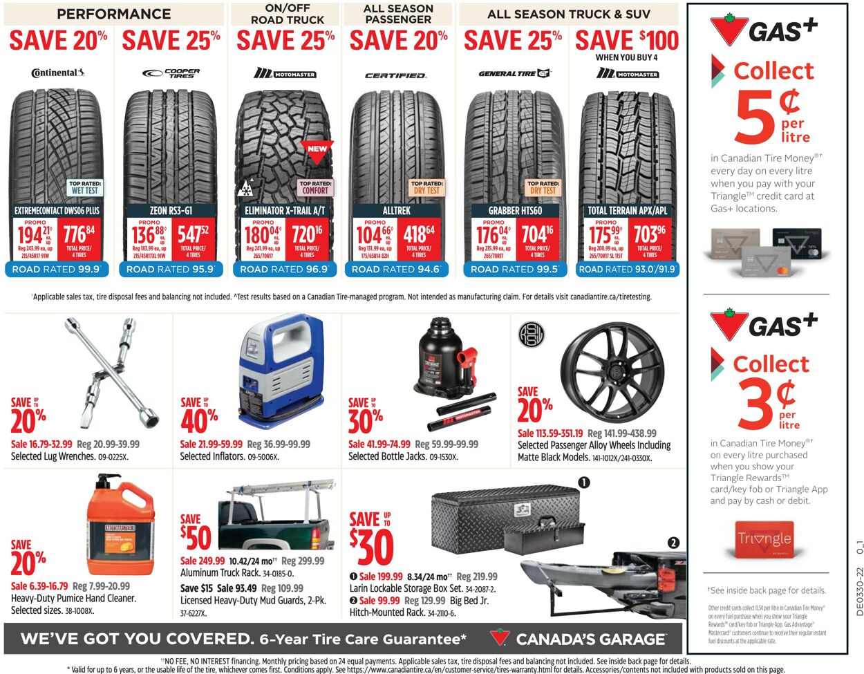 Flyer Canadian Tire 21.07.2022 - 27.07.2022