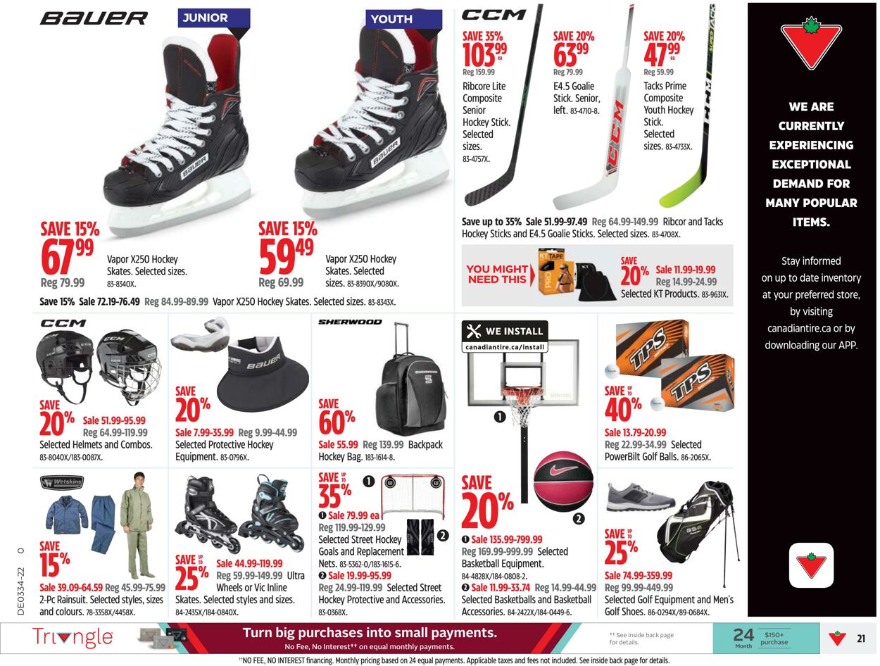 Flyer Canadian Tire 18.08.2022 - 24.08.2022