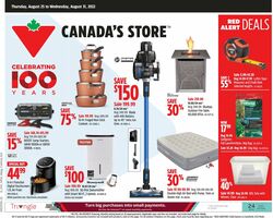 Flyer Canadian Tire 25.08.2022-31.08.2022