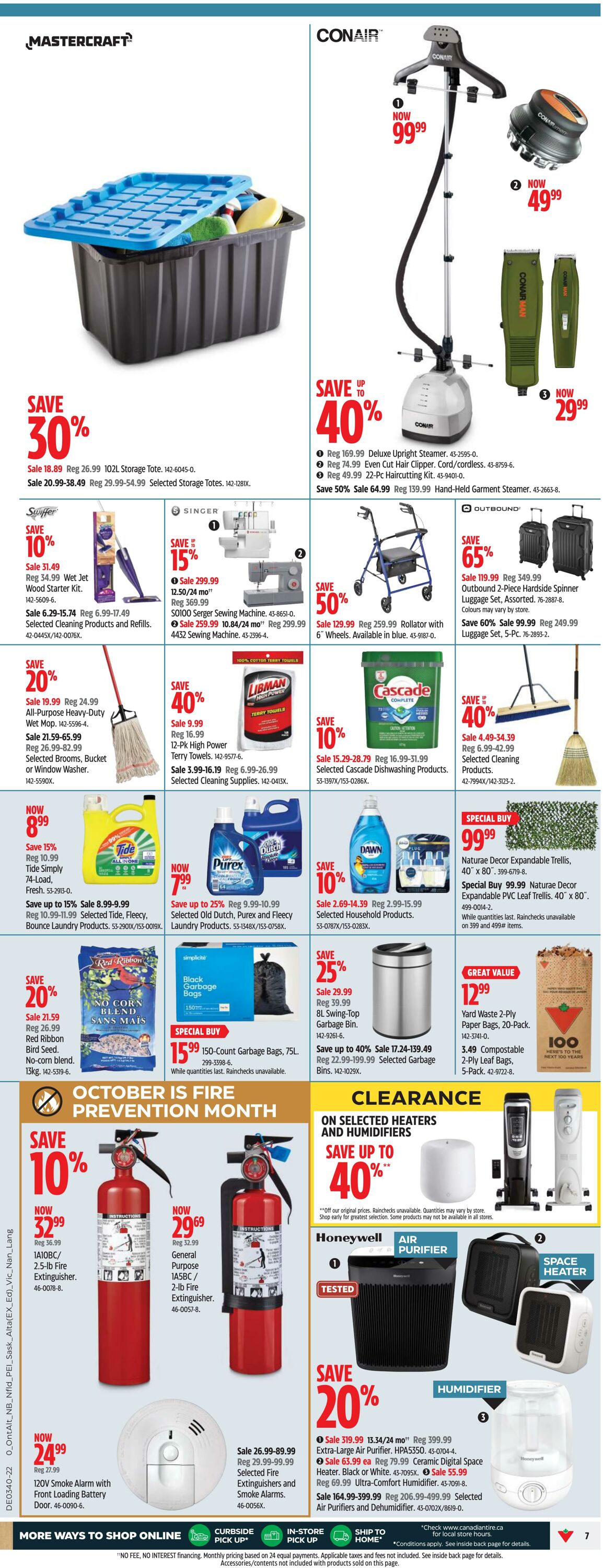 Flyer Canadian Tire 29.09.2022 - 05.10.2022