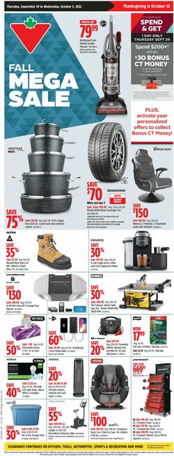Flyer Canadian Tire 29.09.2022-05.10.2022
