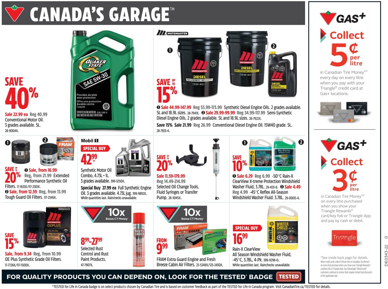Flyer Canadian Tire 20.10.2022 - 26.10.2022
