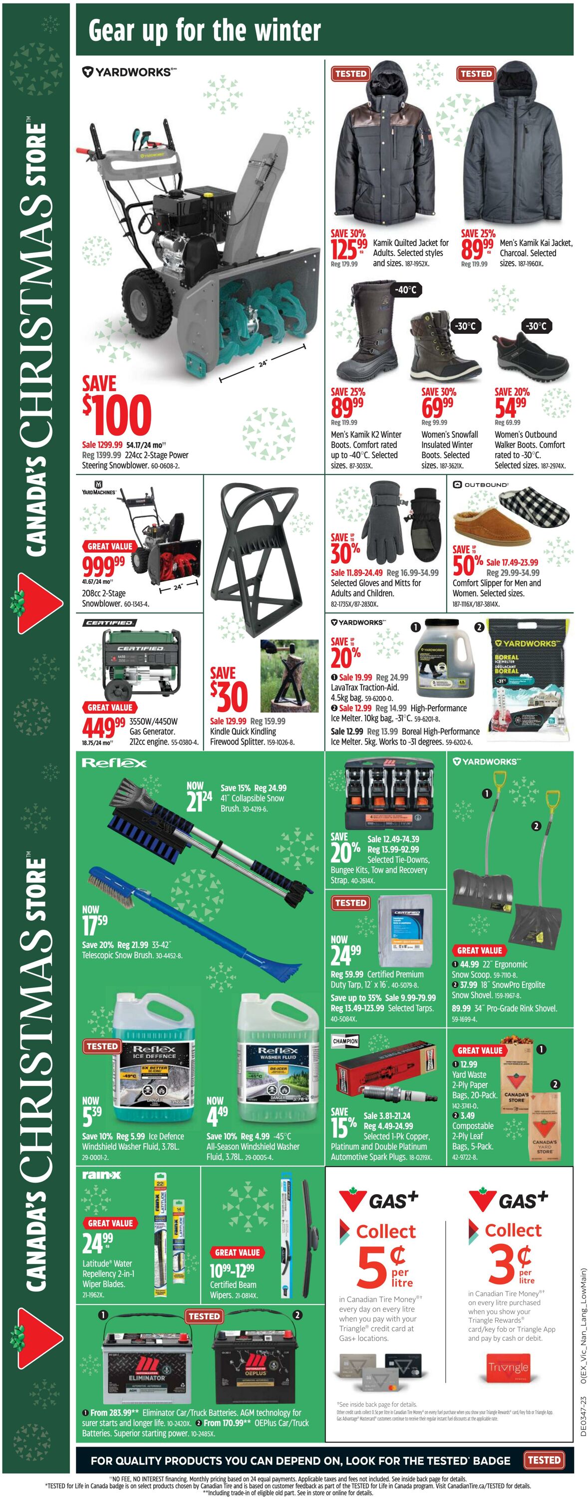 Flyer Canadian Tire 16.11.2023 - 22.11.2023