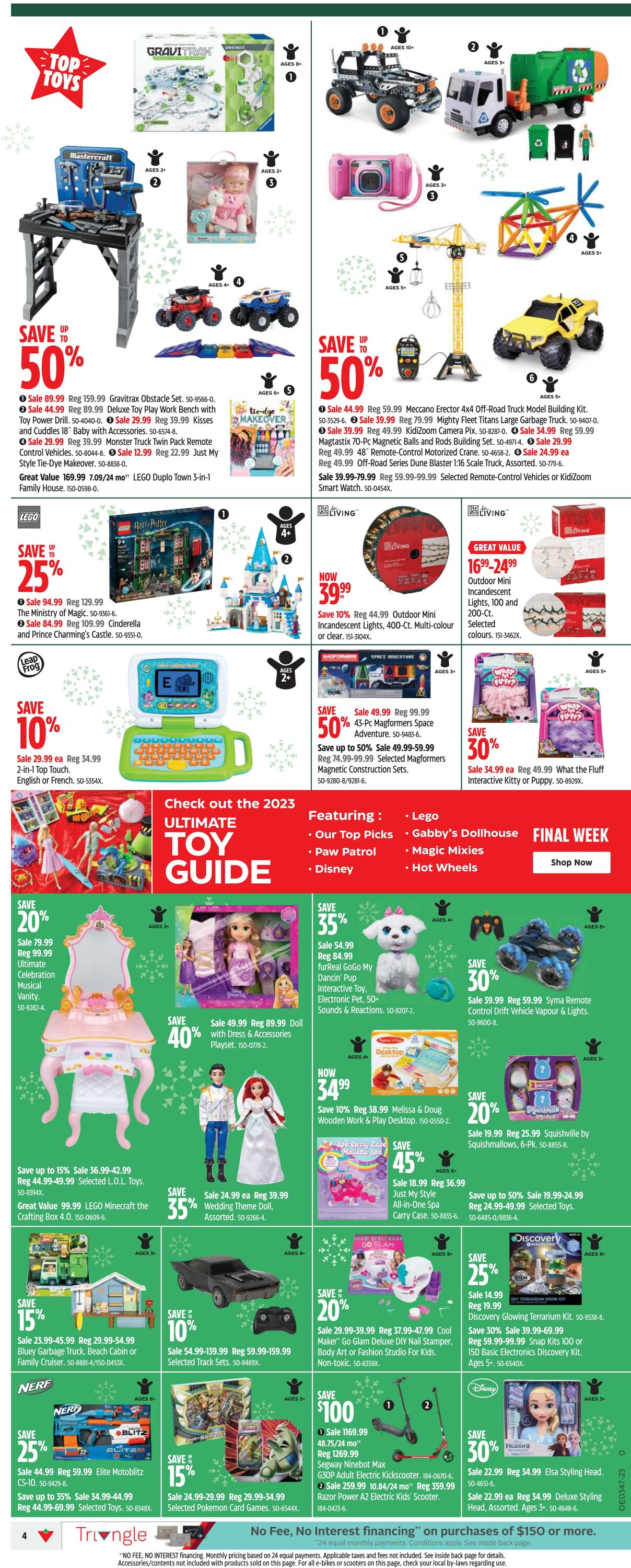 Flyer Canadian Tire 16.11.2023 - 22.11.2023