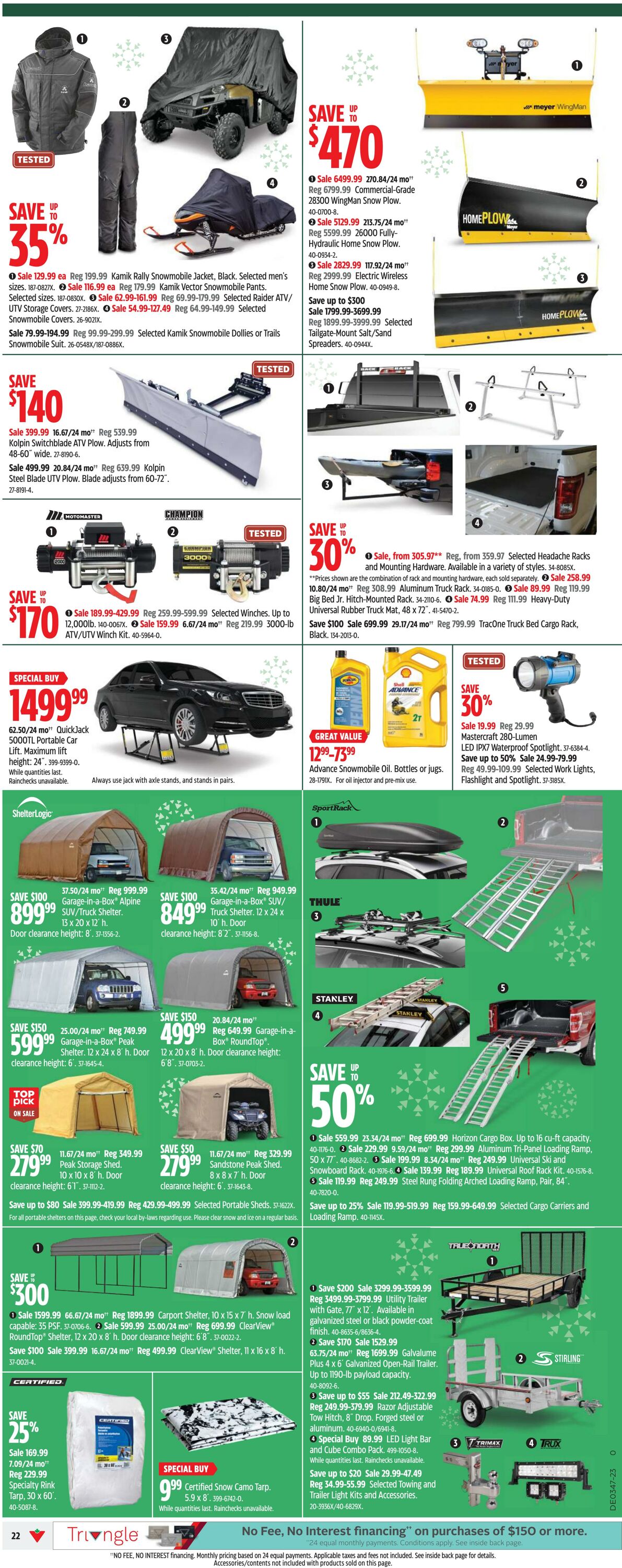 Flyer Canadian Tire 16.11.2023 - 22.11.2023