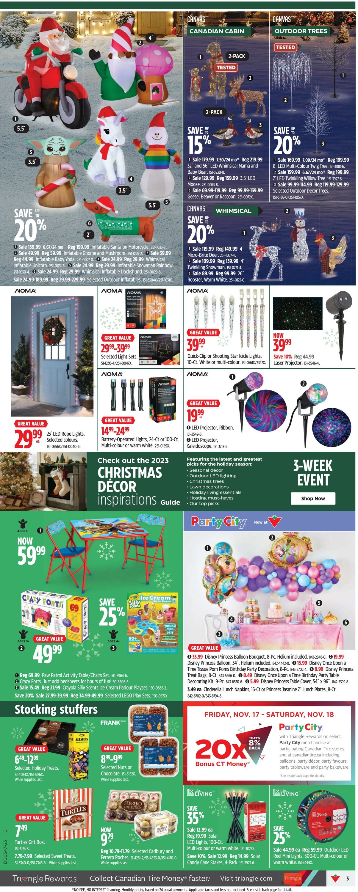 Flyer Canadian Tire 16.11.2023 - 22.11.2023