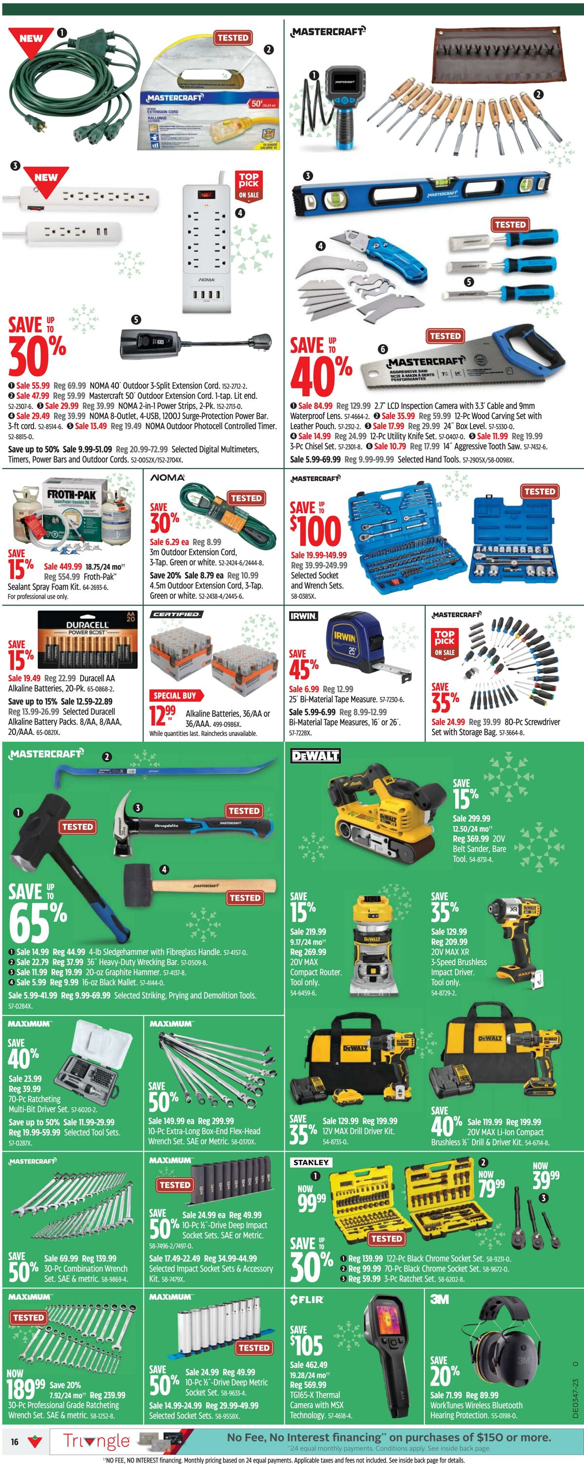 Flyer Canadian Tire 16.11.2023 - 22.11.2023