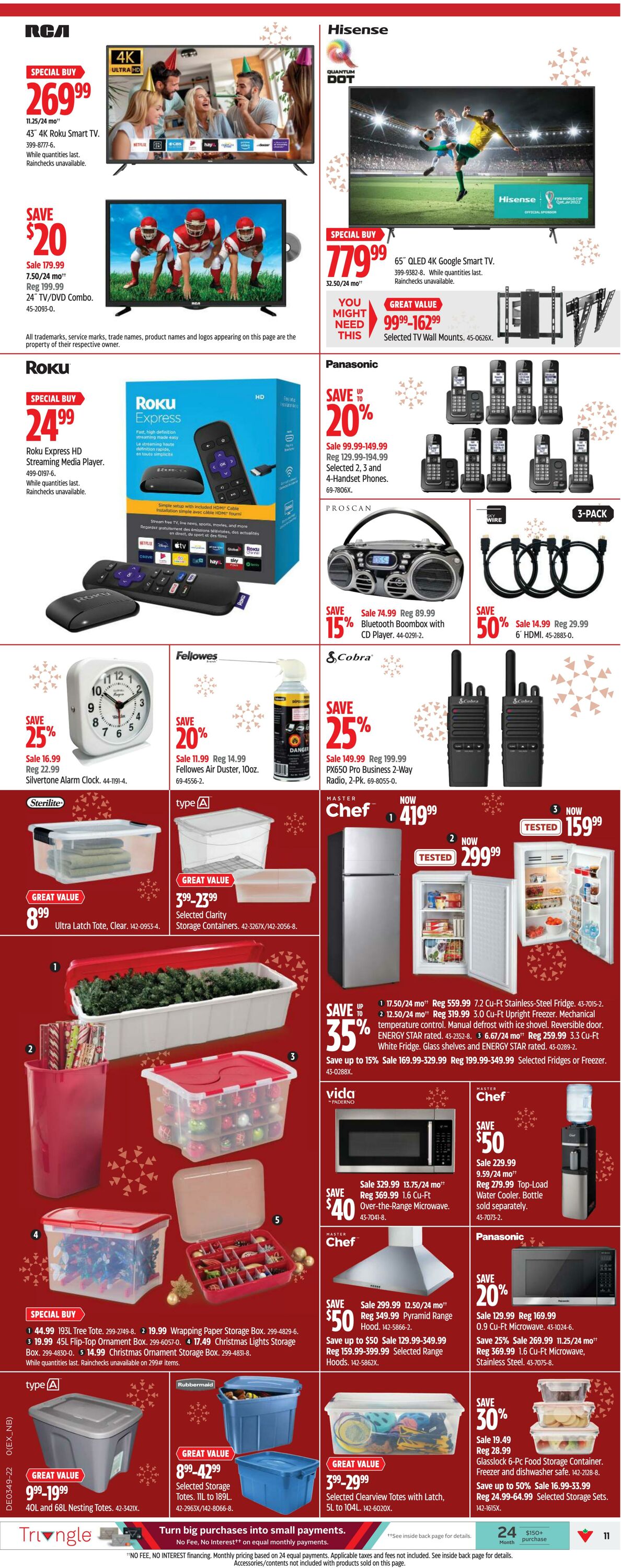 Flyer Canadian Tire 01.12.2022 - 07.12.2022