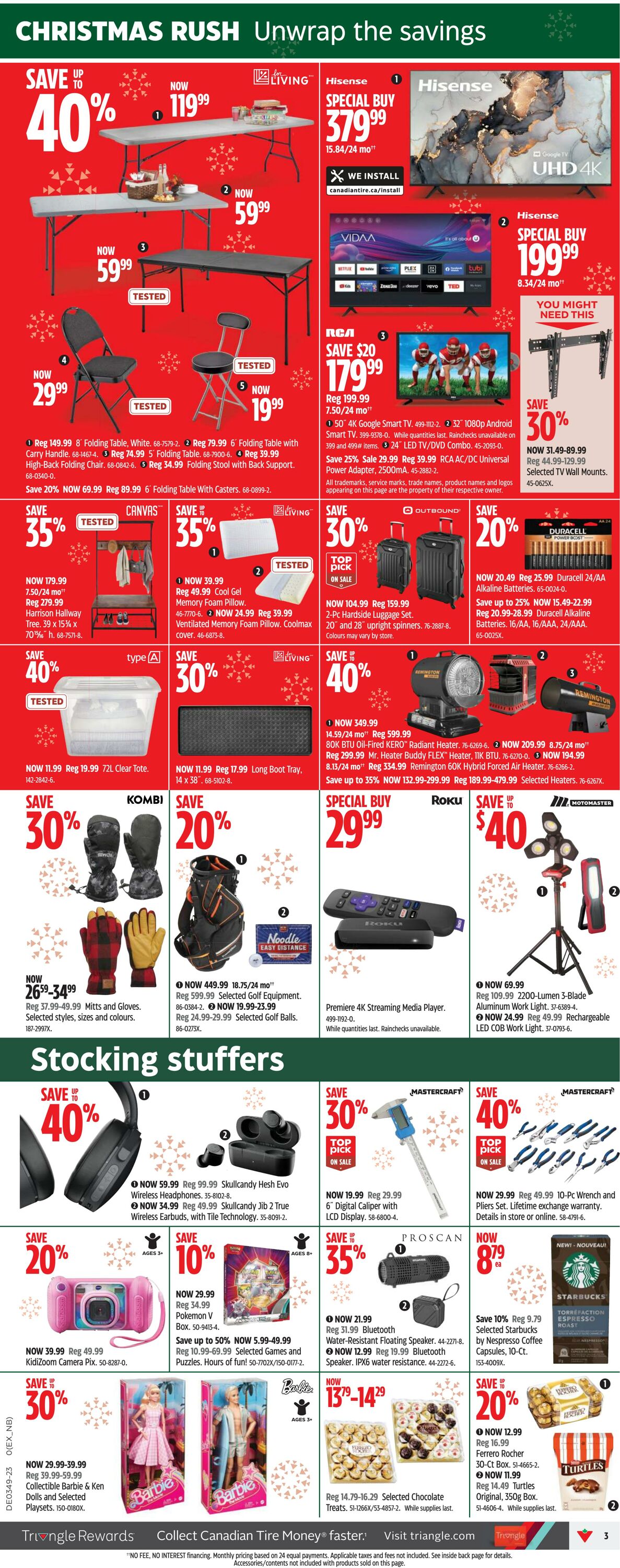 Flyer Canadian Tire 30.11.2023 - 06.12.2023