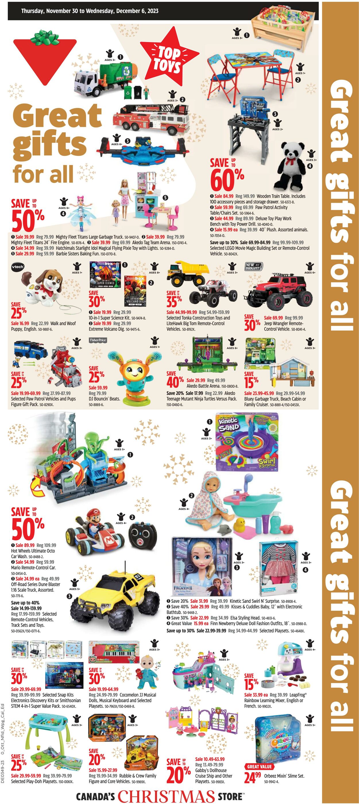 Flyer Canadian Tire 30.11.2023 - 06.12.2023