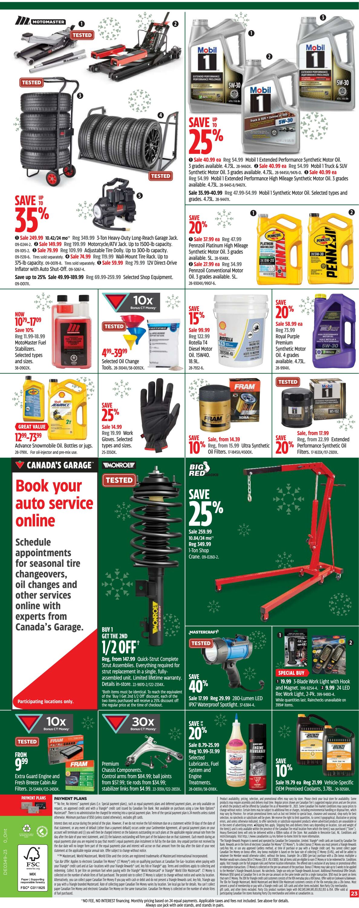 Flyer Canadian Tire 30.11.2023 - 06.12.2023