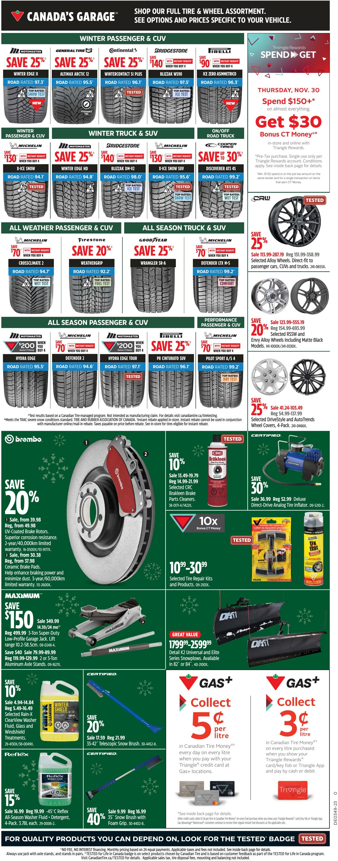 Flyer Canadian Tire 30.11.2023 - 06.12.2023